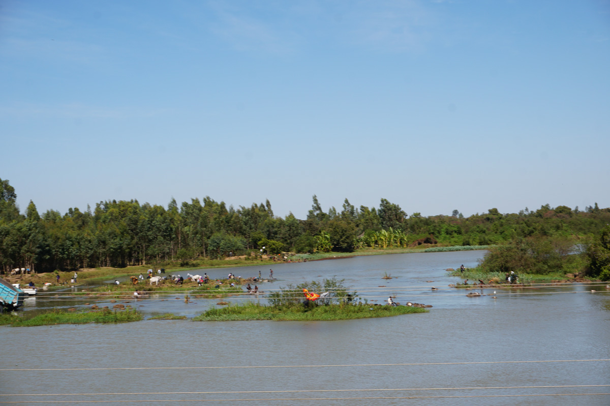 Bahir Dar, Blue Nile, from bridge near Bahir Dar