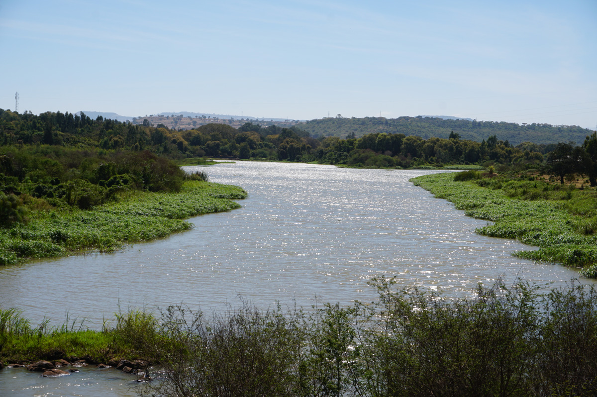 Bahir Dar, Blue Nile, from bridge near Bahir Dar