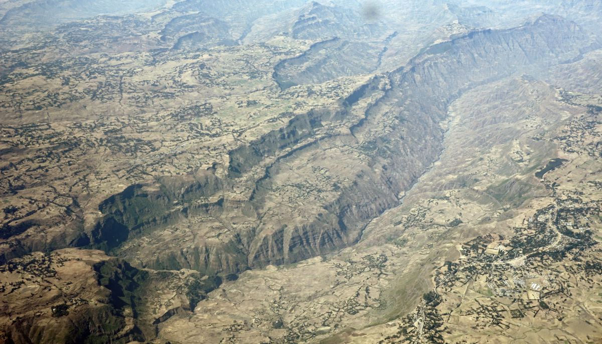 Lalibela, View from plane