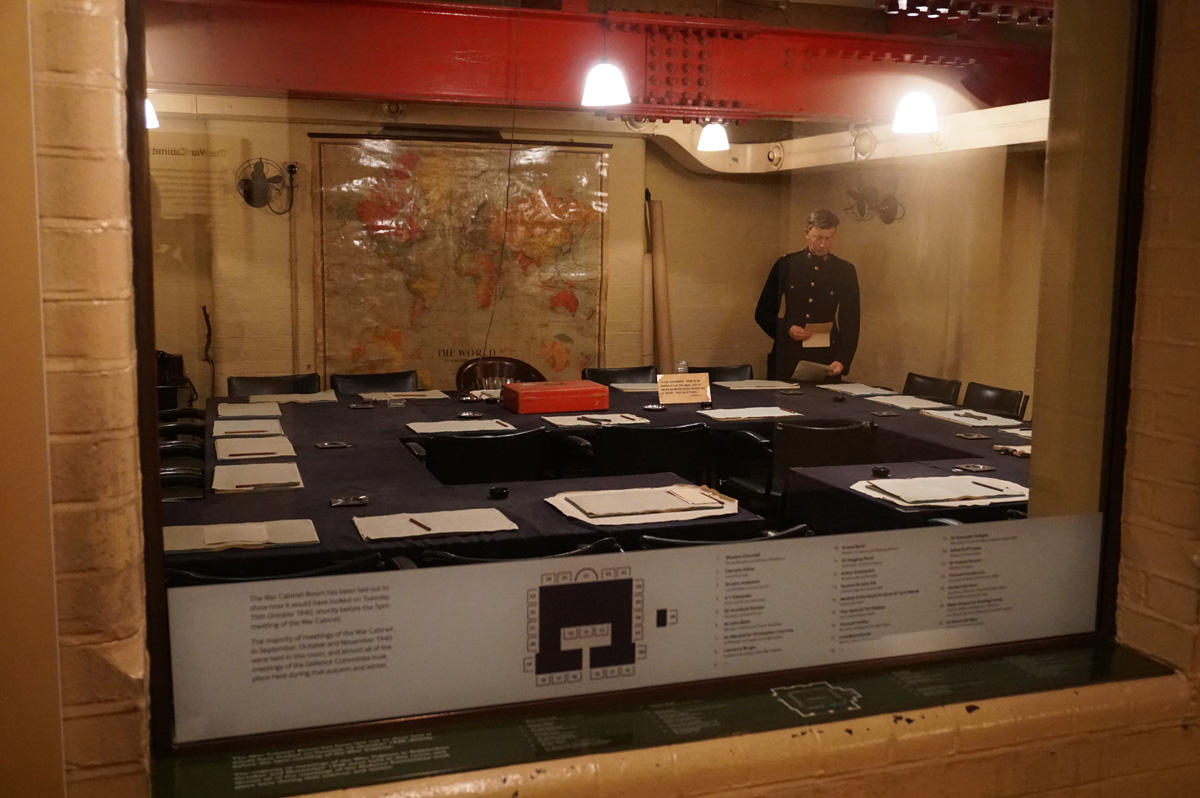 Churchill War Rooms, War Cabinet Room
