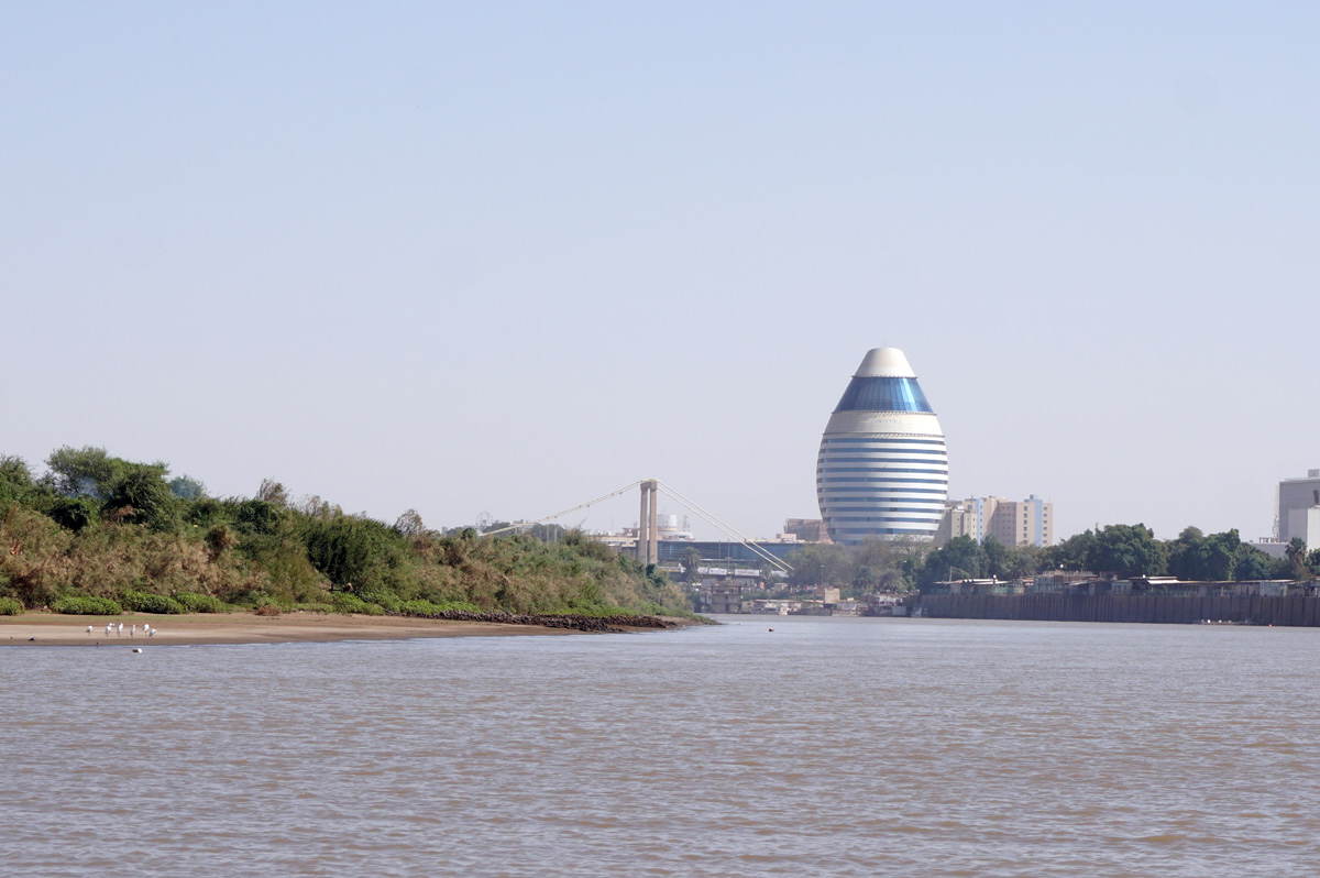 Khartoum, The giant egg is the Corinthia Hotel