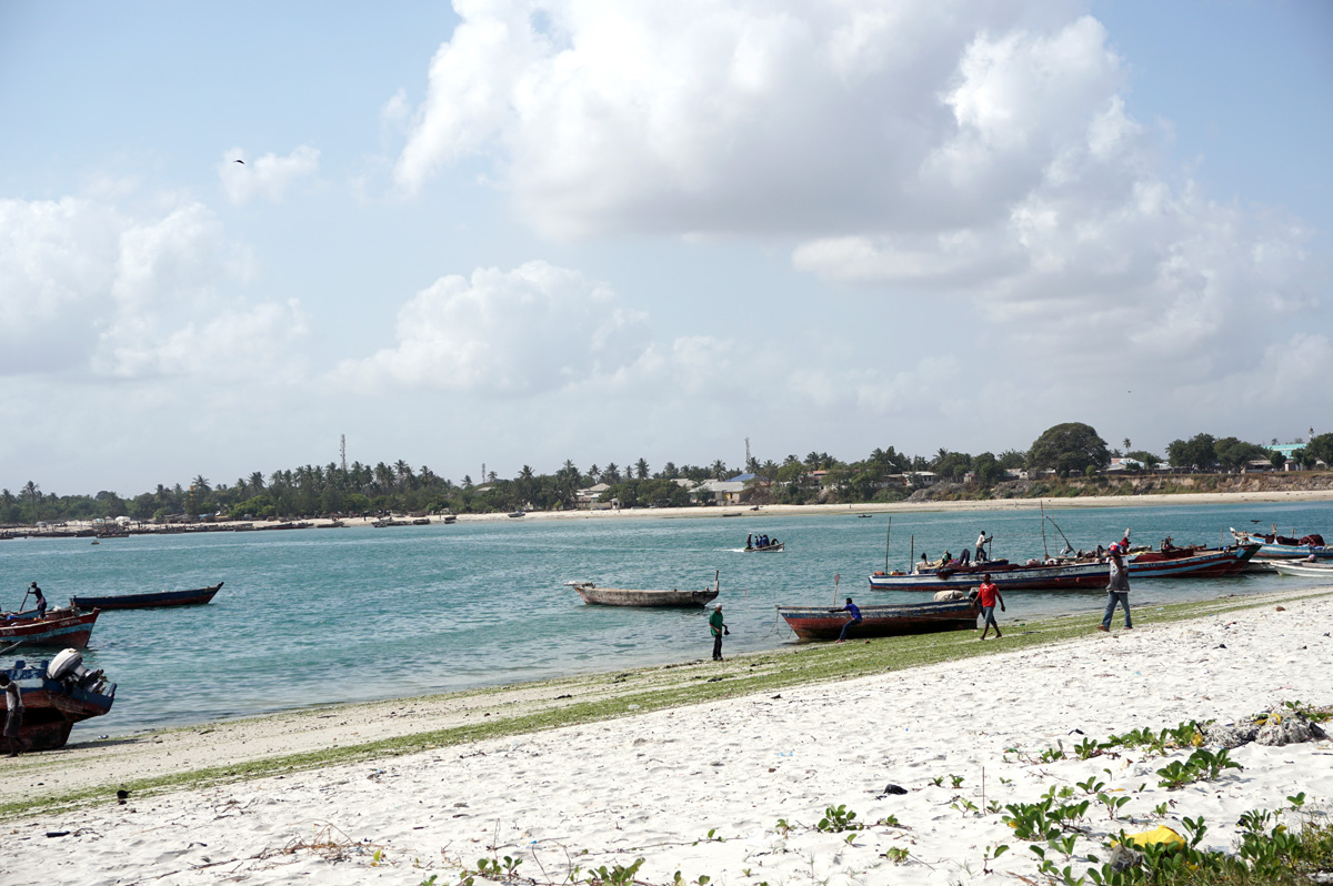 Dar es Salaam, Fisherman at waterfront