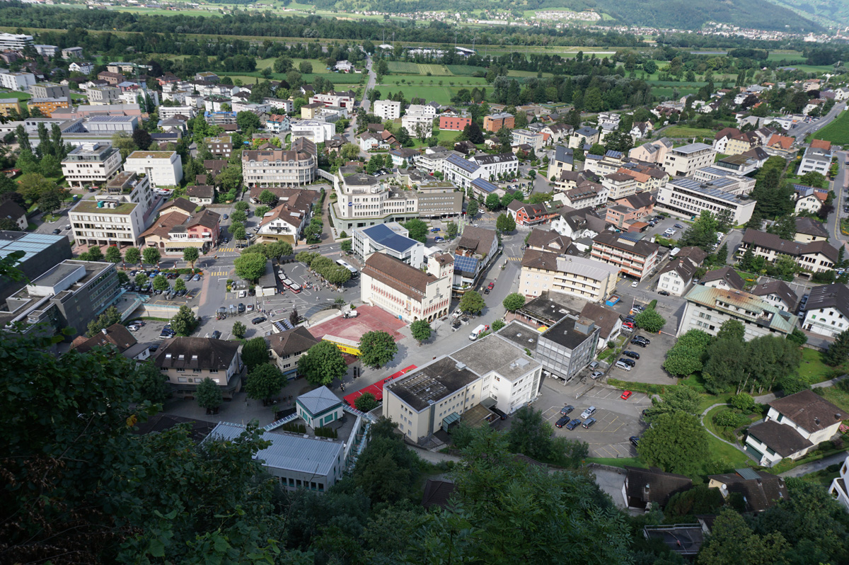 Liechtenstein, Vaduz, from outside the Castle