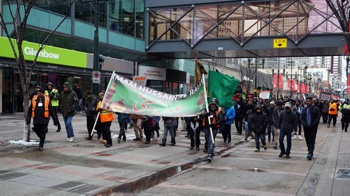 Canada, Calgary: Unexpected Imam Hussain Rally We were approaching the Shia holiday of Ashura