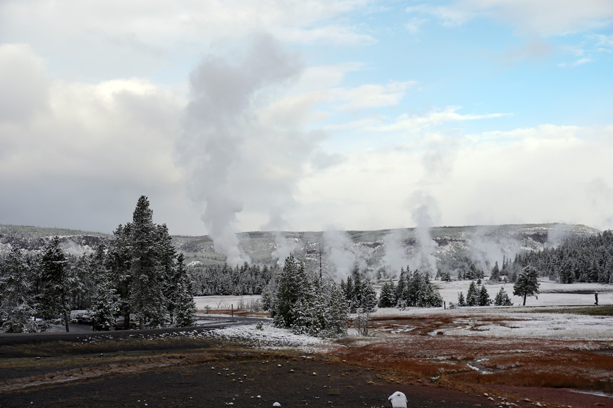 Upper Geyser Basin, Steamy Upper Geyser Basin area