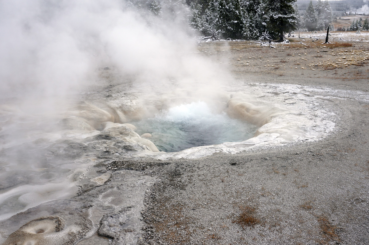 Upper Geyser Basin, Bubbling pool