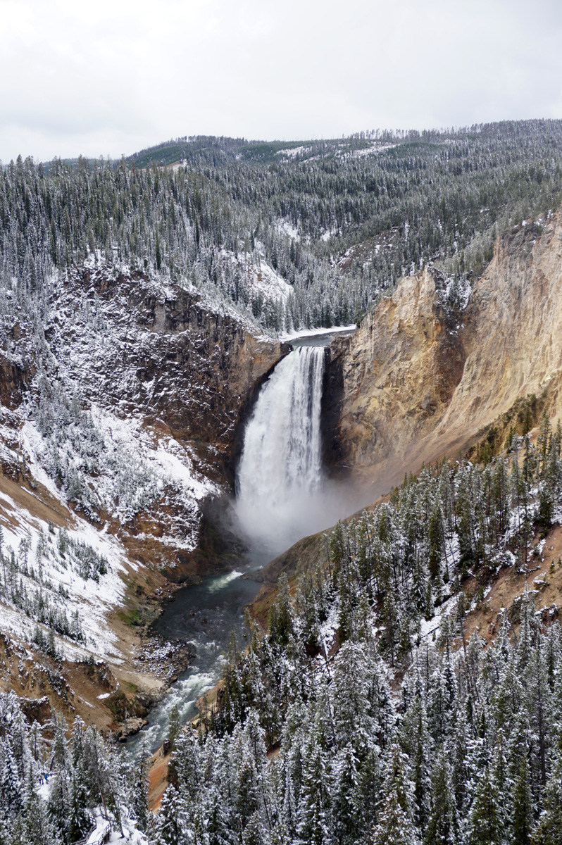 Grand Canyon of the Yellowstone, Lower falls
