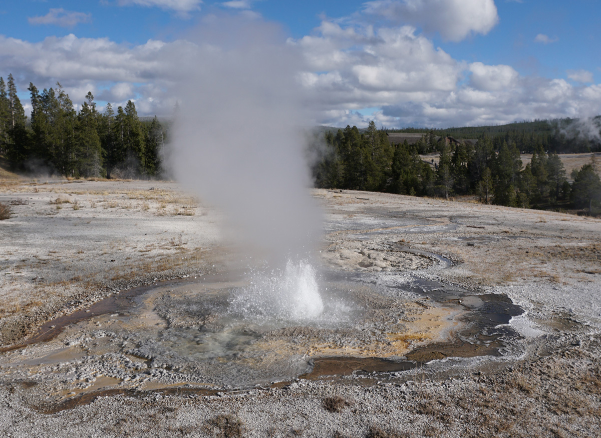 Anemone Geyser, Anemone Geyser: Erupting