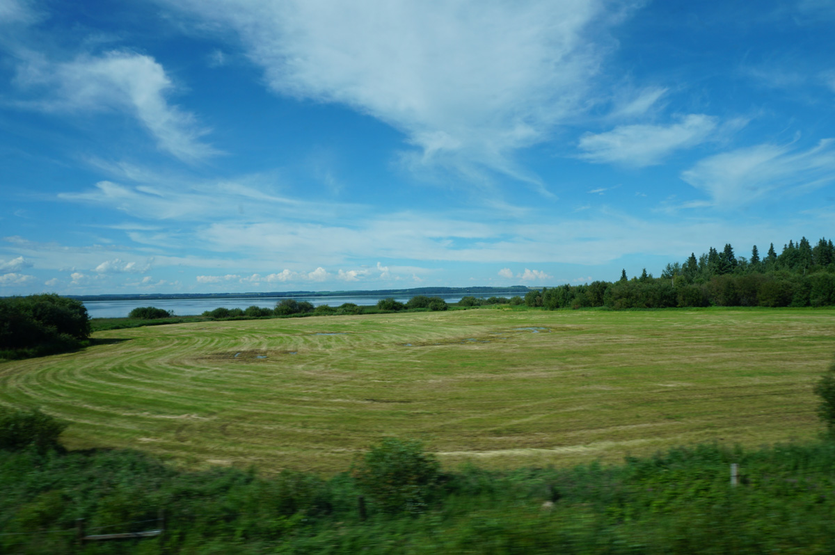 Winnipeg‑Vancouver, 75 miles West of Edmonton