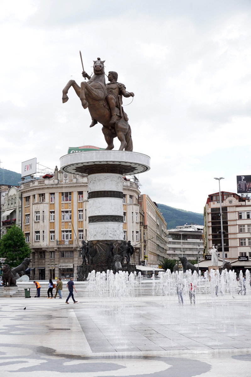 Skopje, Macedonia, "Warrior on a Horse" Really Alexander the Great