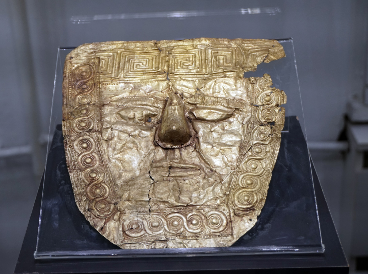 Sophia, Bulgaria, Gold Funeral Mask, 6th c BC
