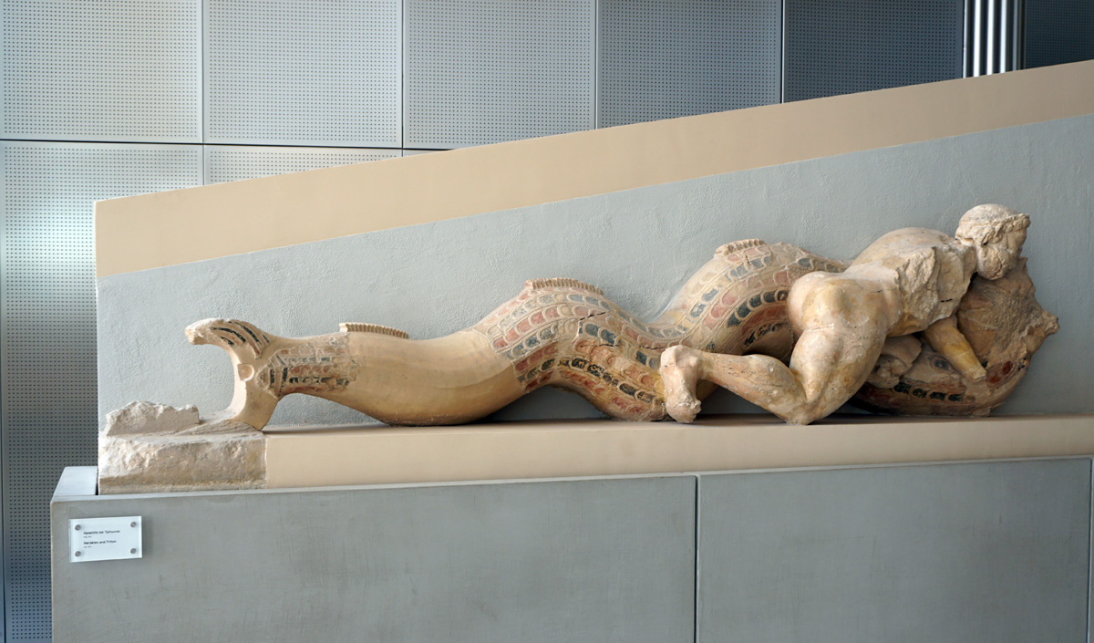Acropolis Museum, Part of Archaic Acropolis Temple