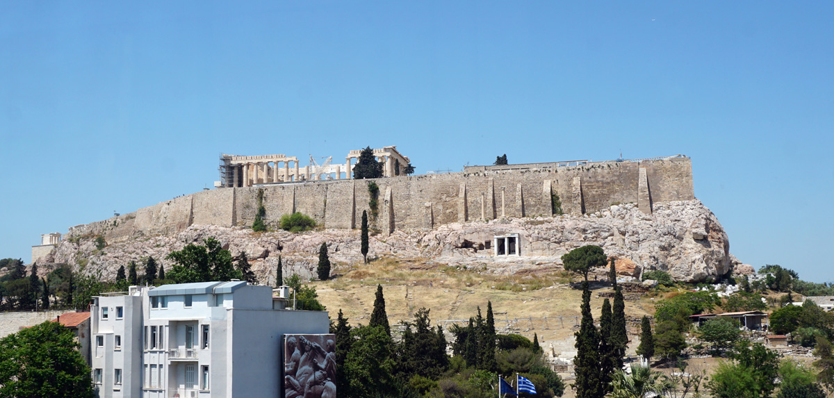 Acropolis Museum, Acropolis from Acropolis Museum