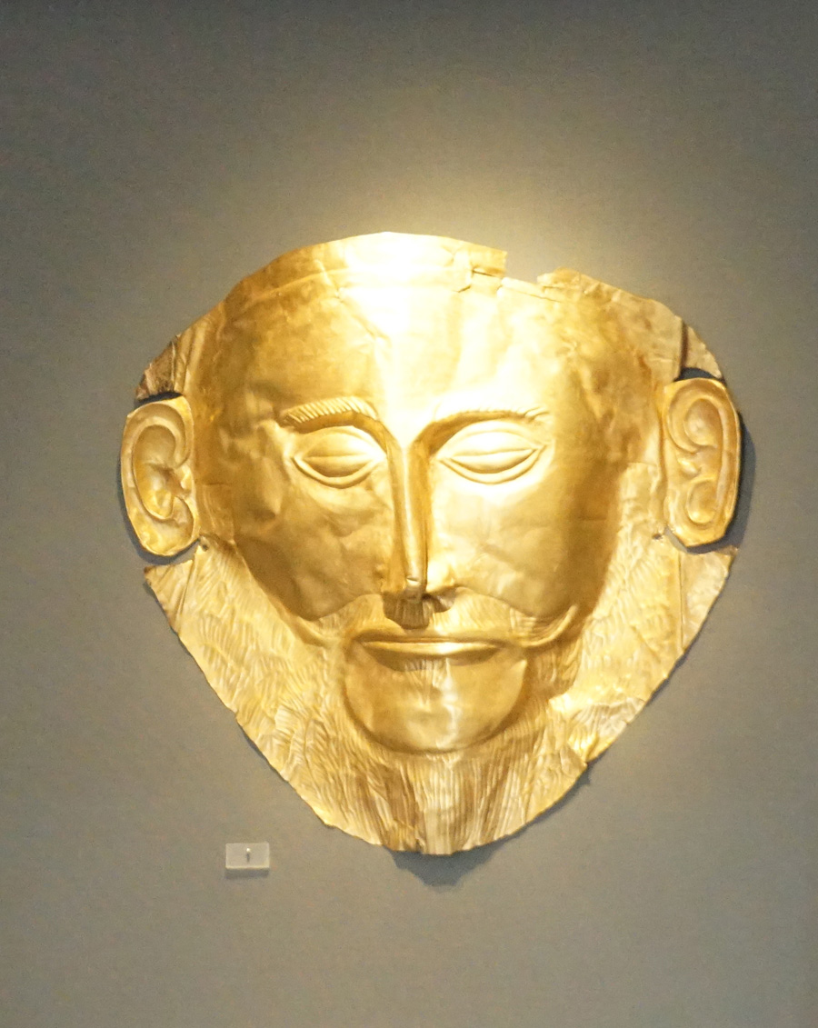 Archaeological Museum, The "Mask of Agamemnon" (~1500 bc)