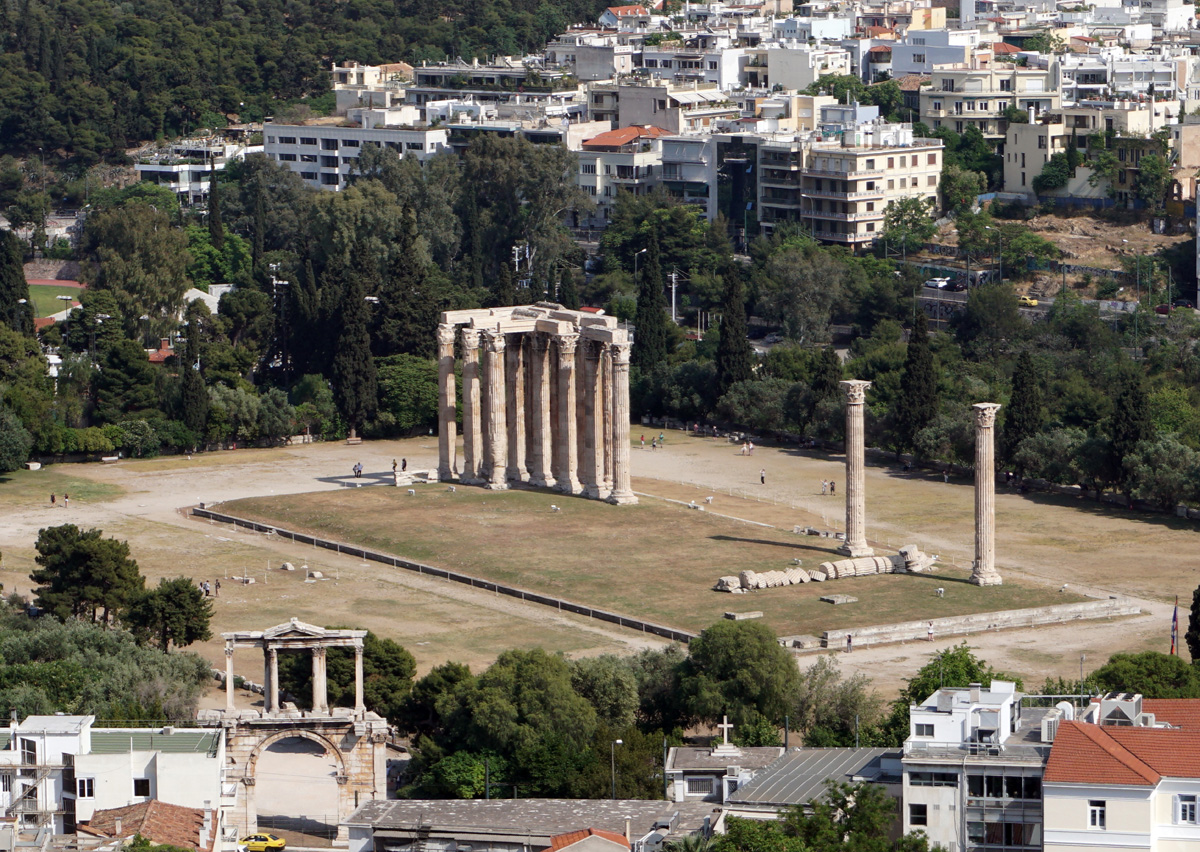 Acropolis, Temple of Zeus, from Acropolis