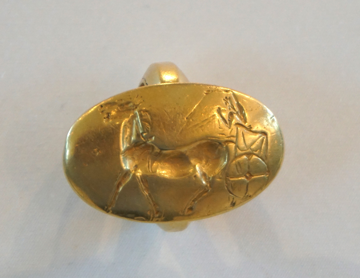 Nemea, Gold Signet Ring ~1500 BC