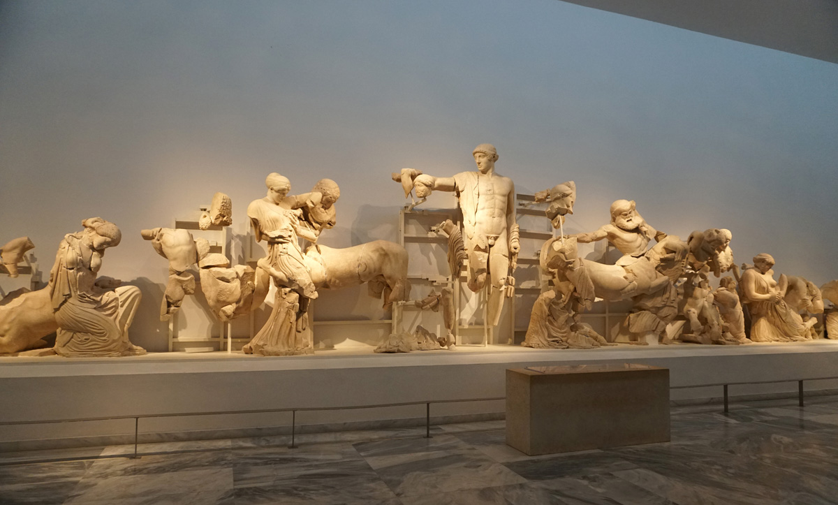 Olympia Archaeological Museum, West Pediment of Temple of Zeus