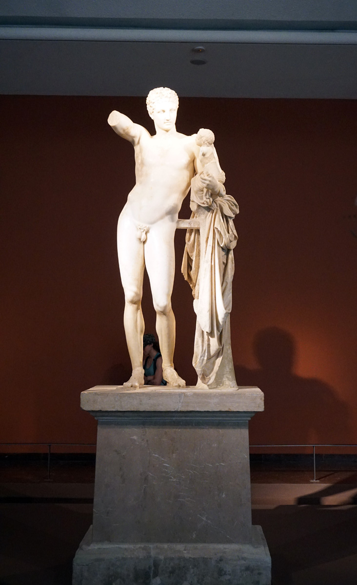 Olympia Archaeological Museum, Hermes of Praxiteles ~330 BC