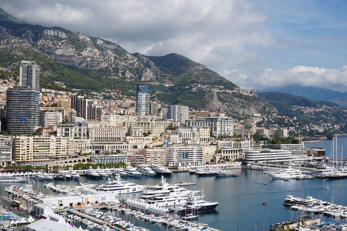 Monaco, A compact and densely built-up city state.