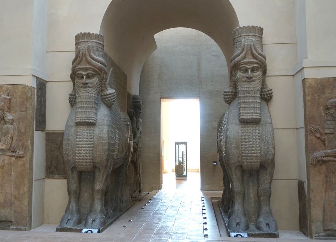 Khorsabad Room, A fine pair of guardian Lamassu