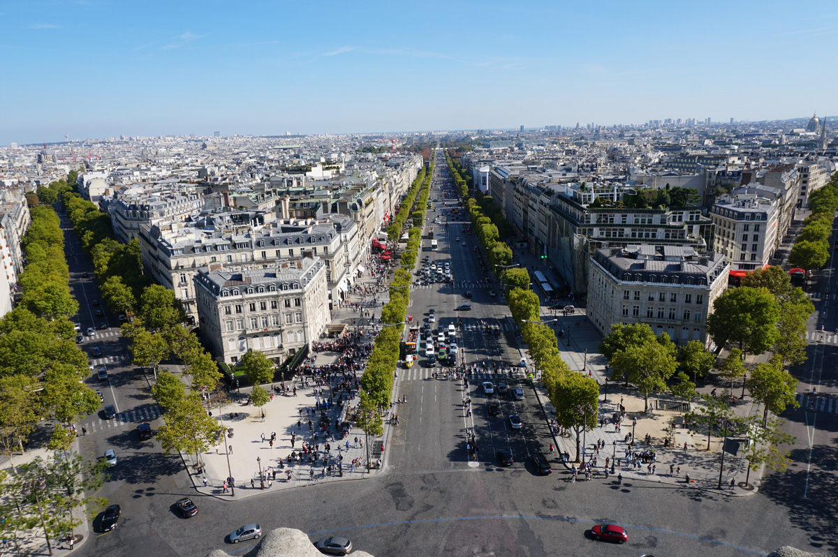 Paris, View from Arc de Triomphe