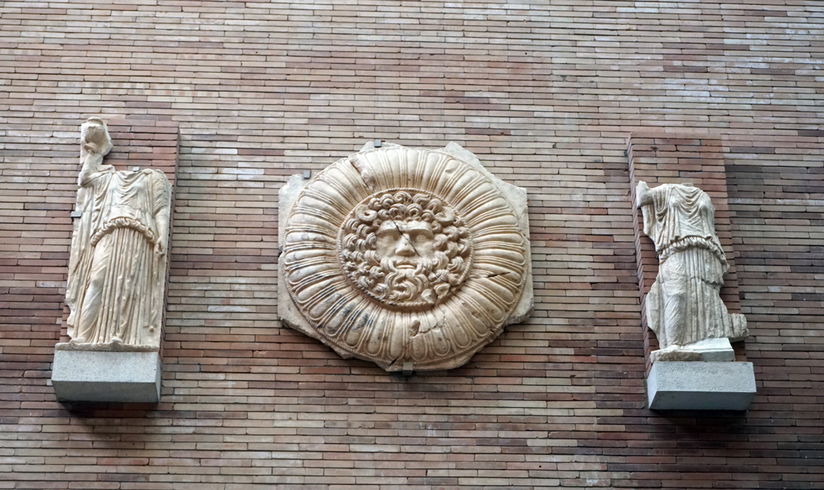 Merida: Museo Nacional de Arte Romano, From portico of Merida Forum, 1st c AD