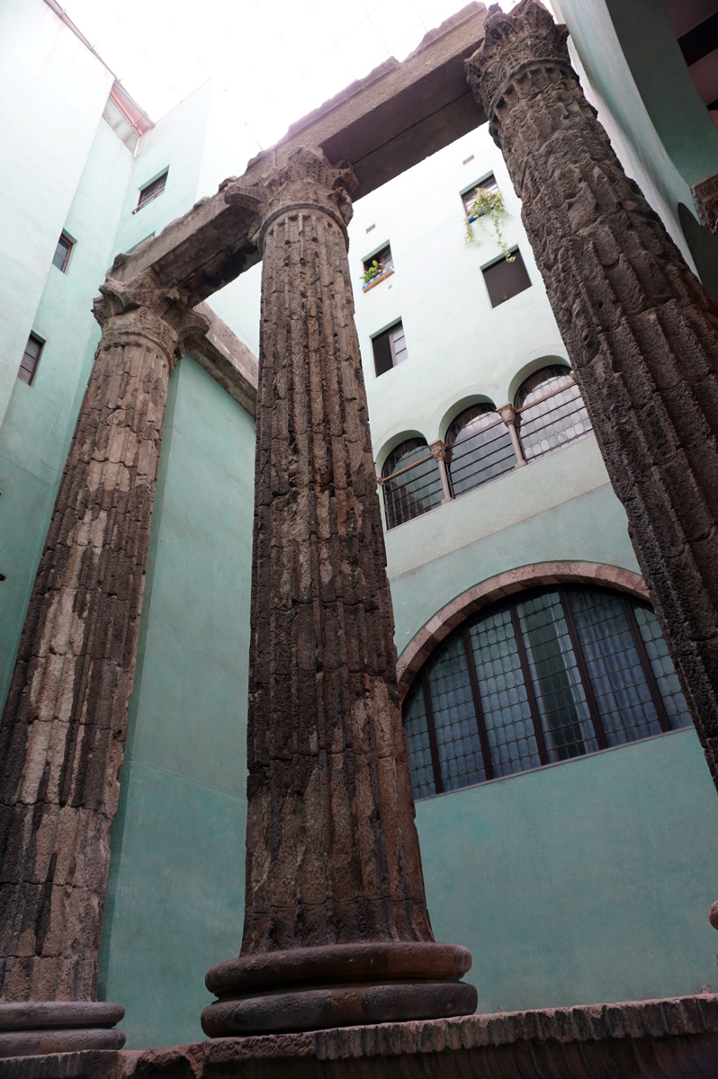 Barcelona, Columns from Temple of Augustus, 1st c