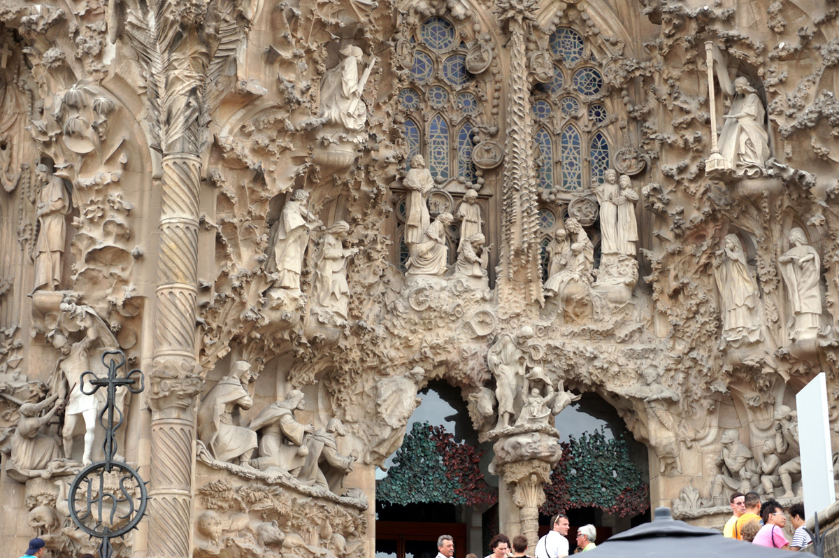 Sagrada Familia, Nativity Facade (designed by Gaudi himself)