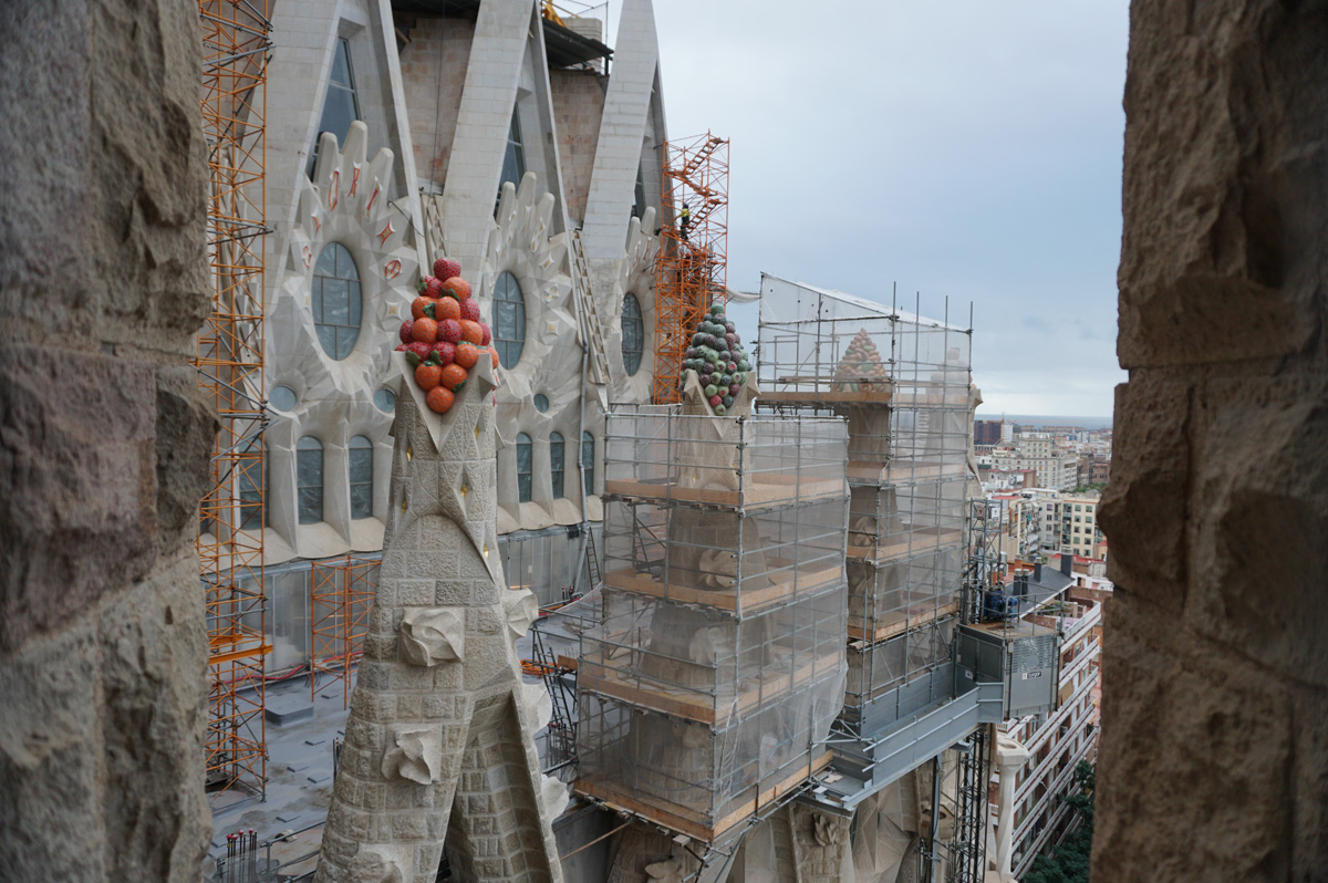 Sagrada Familia, View from Passion Facade tower
