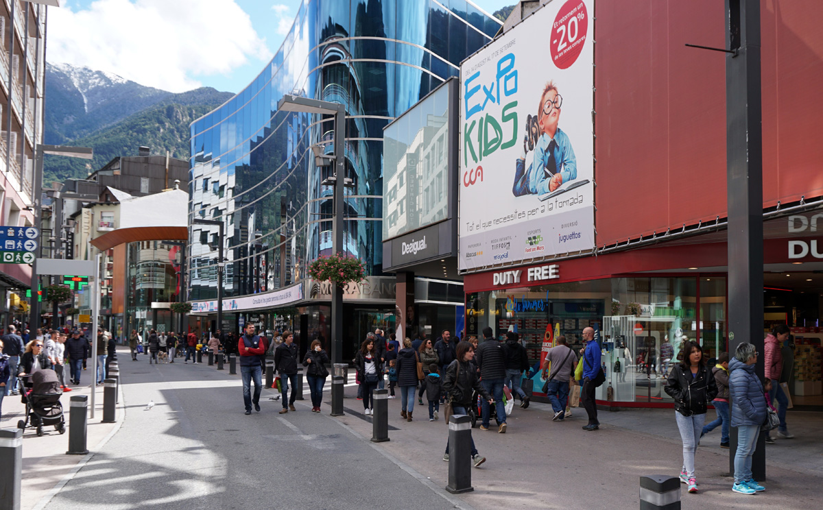 Andorra, The town is a busy Duty Free trading center