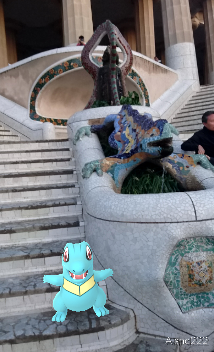 Park Güell, Totodil meets the Dragon