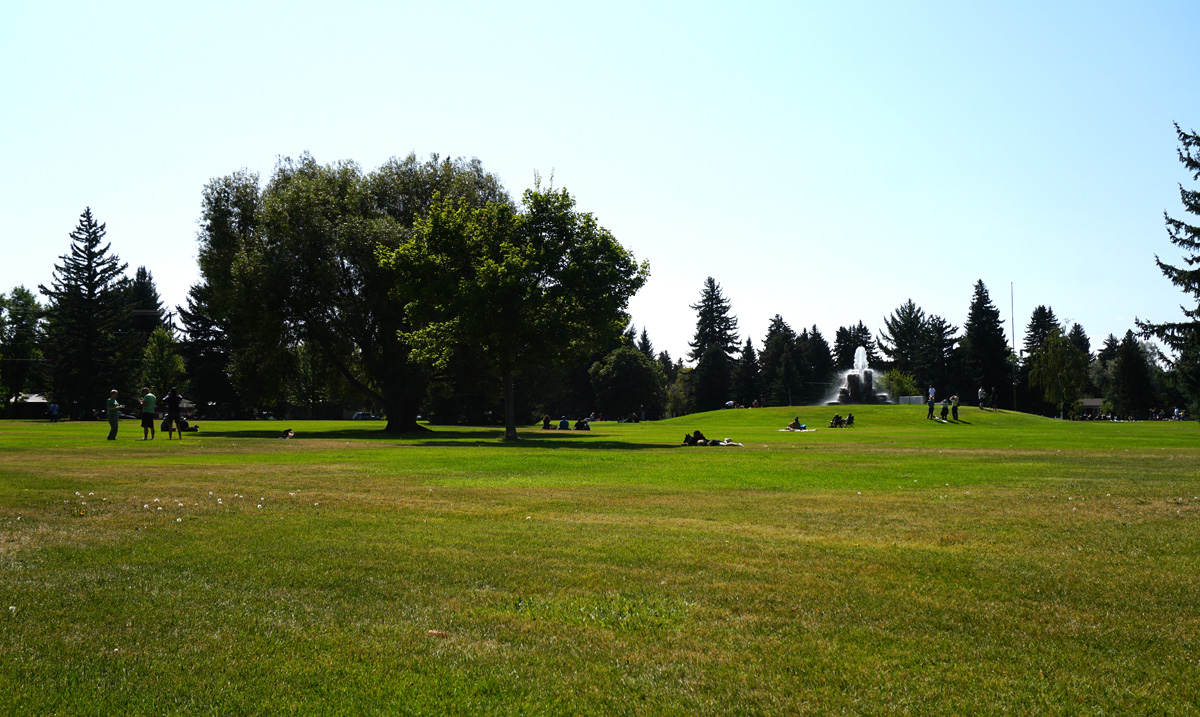 Idaho Falls, Mid-Eclipse Crowds.