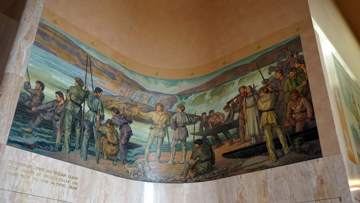 Salem: Oregon State Capitol, Lewis & Clark Mural