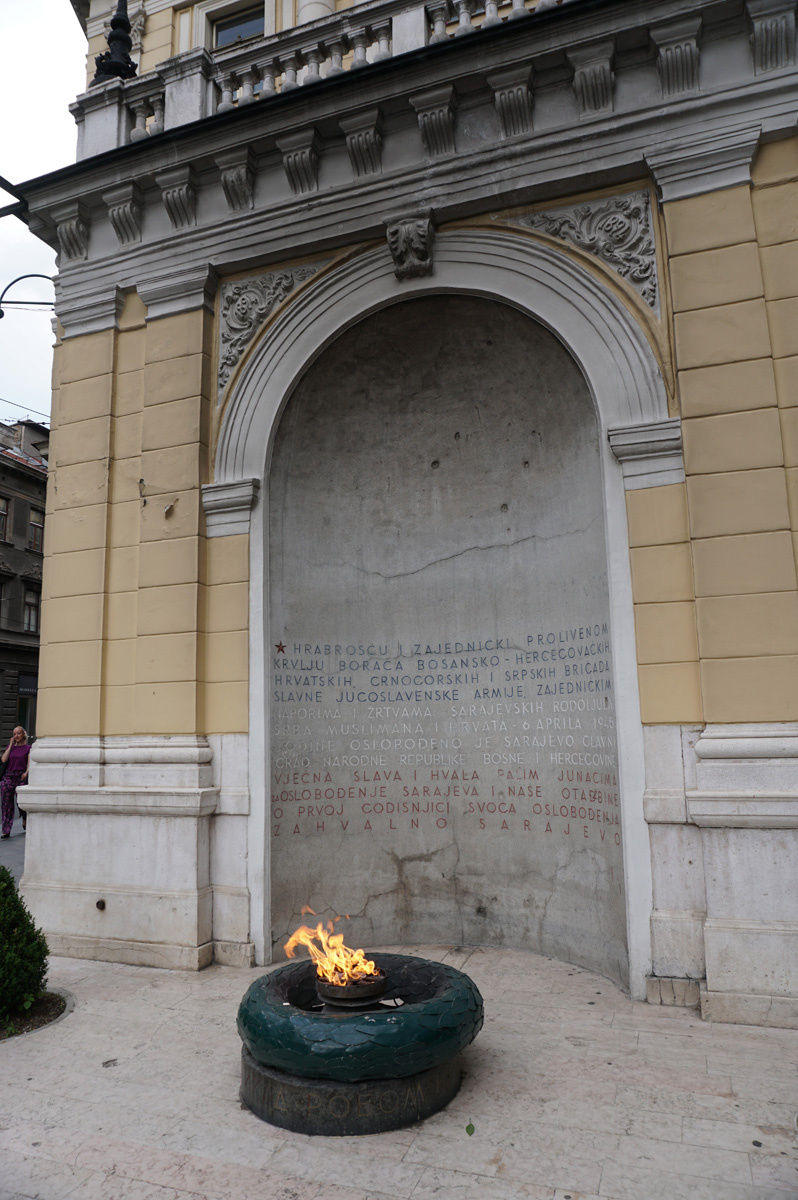 Bosnia: Sarajevo, WWII Memorial & Eternal Flame