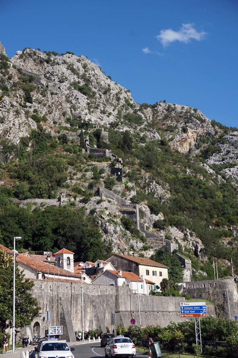 Montenegro: Kotor, Steep fortress walls!