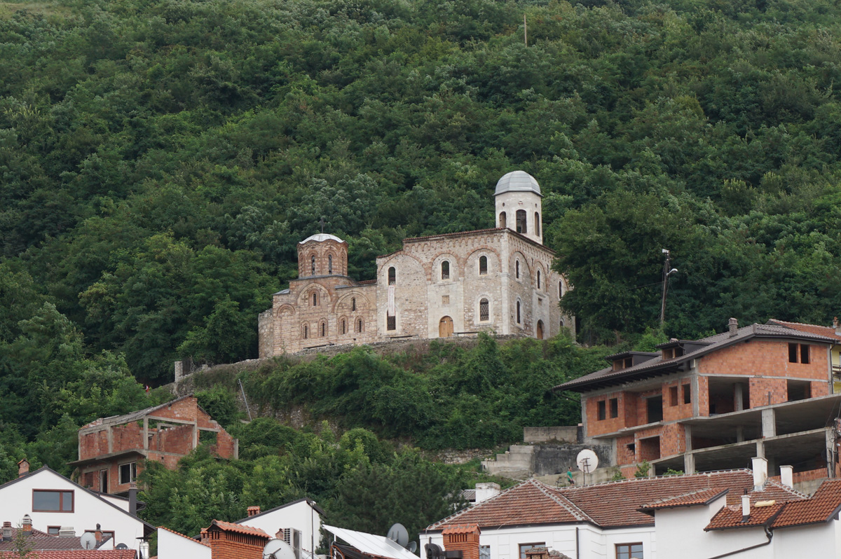 Kosovo: Prizren, View to Church of our Savior