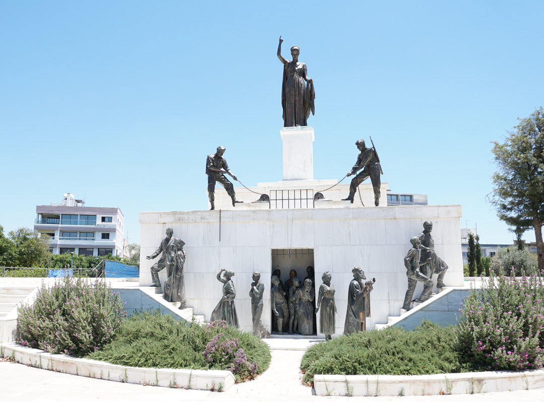 South Nicosia, Monument to Cypriot patriots imprisoned by the British