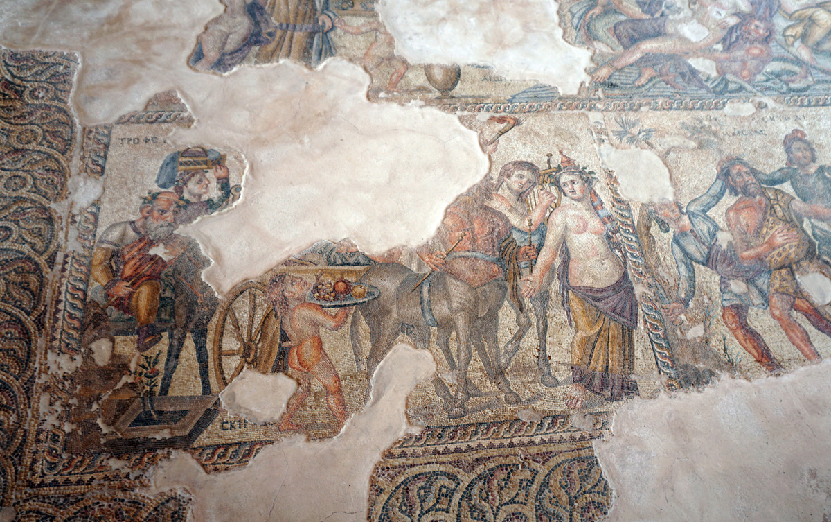 Pafos Archaeological Site, House of Aion: Left of Procession