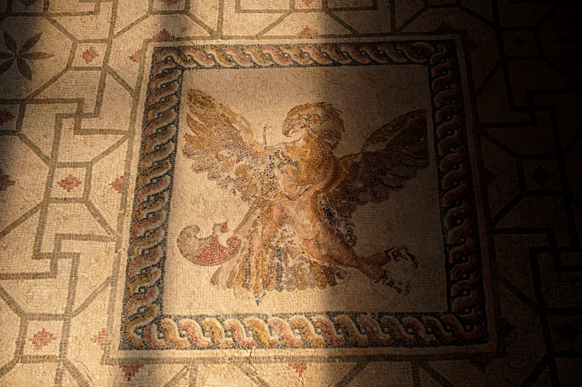 Pafos Archaeological Site, Ganymede being carried off by Zeus