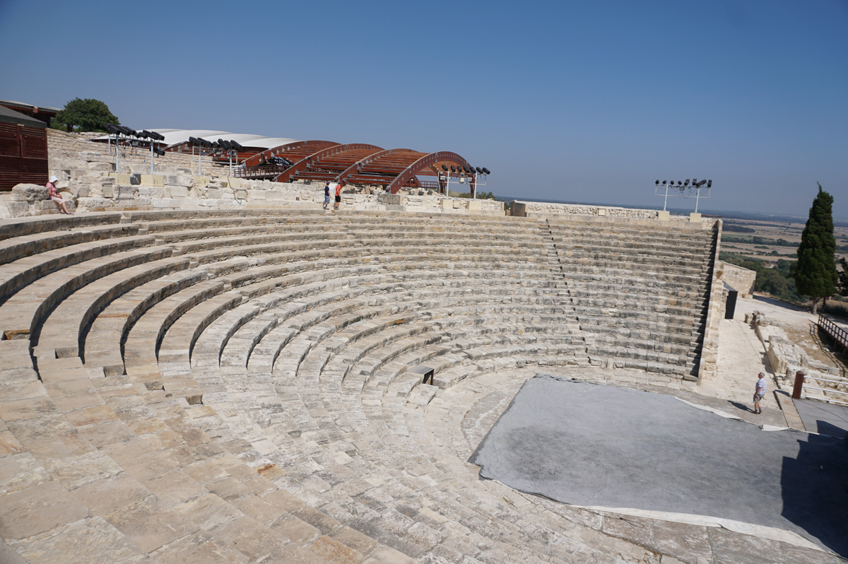 Ancient Kourion archaeological site, Restored/Rebuilt theatre