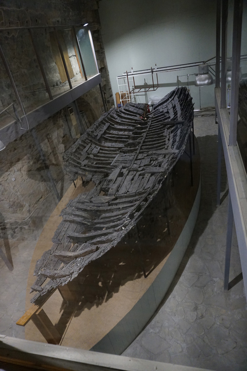 Kyrenia Castle, Shipwreck Museum: Hull from 300 bc