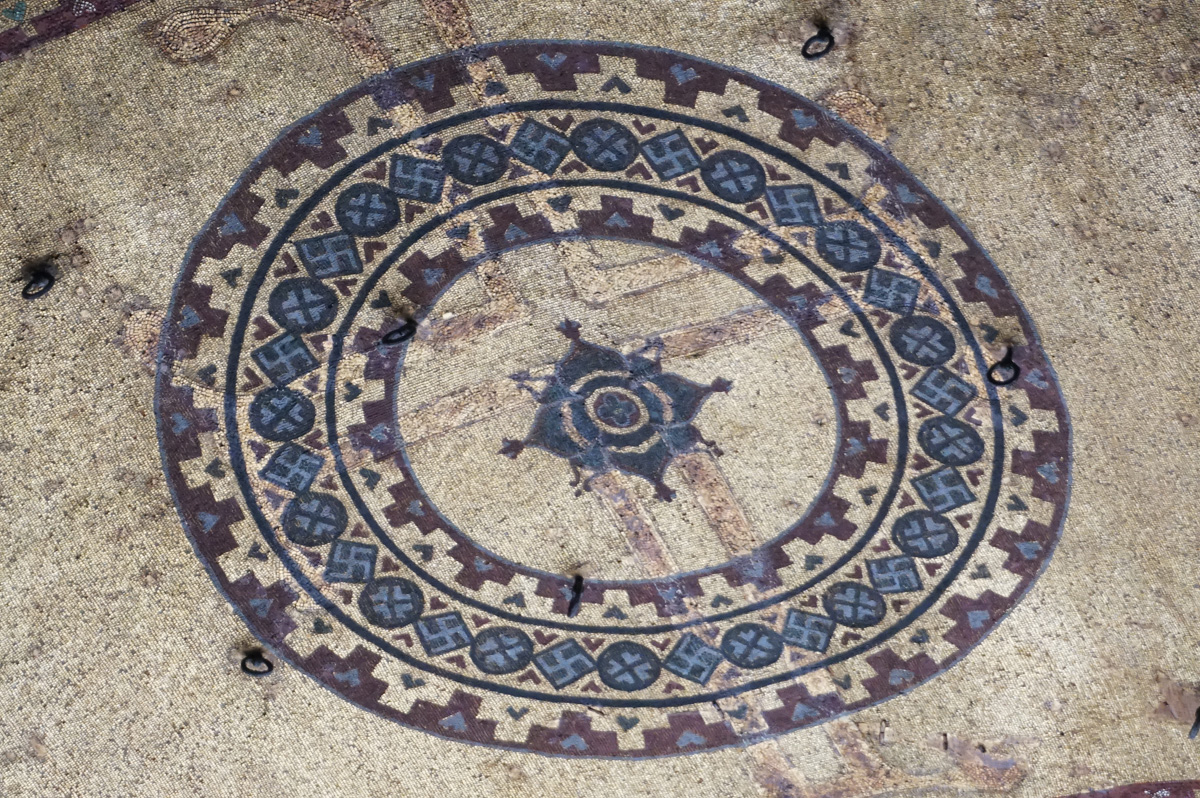 Aya Sofia, Ornamental detail: Note the swastikas