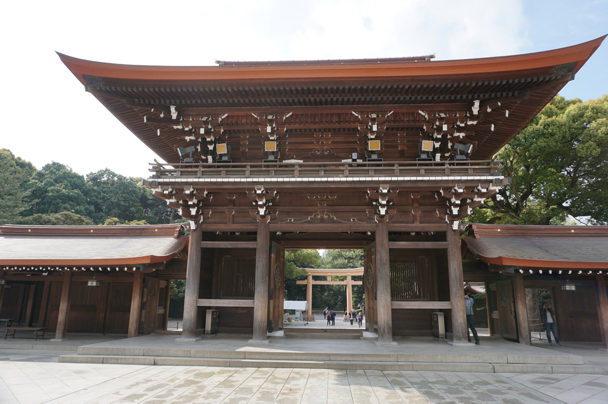 Tokyo: Meiji-jingu shrine, set in parkland