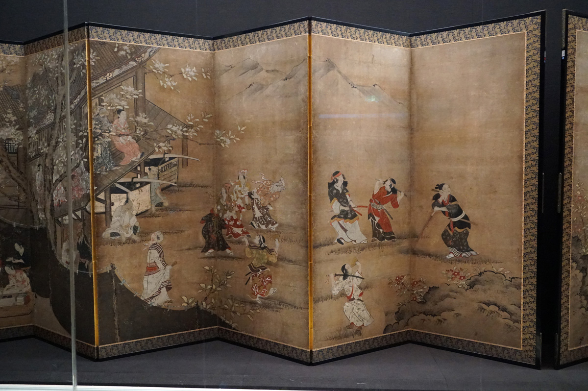 Tokyo: National Museum, Merrymaking under Blossom Trees (NT)(17th c)