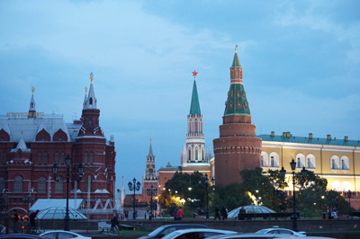 Evening view to Kremlin, Moscow 2018