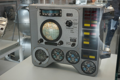 Vostok control panel, Remainder of Cosmos Musuem, Moscow 2018