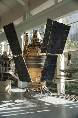 Molniya-1 Communications Satellite (replica), RSC Energia Museum, Moscow 2018