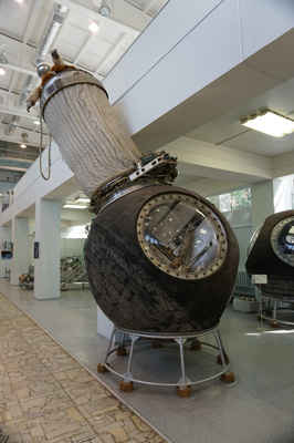 Voskhod-2 (first spacewalk)(1965) Original capsule, but replica, RSC Energia Museum, Moscow 2018