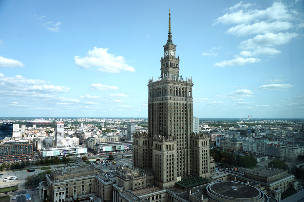 Warsaw, Palace of Culture, from the InterContinental
