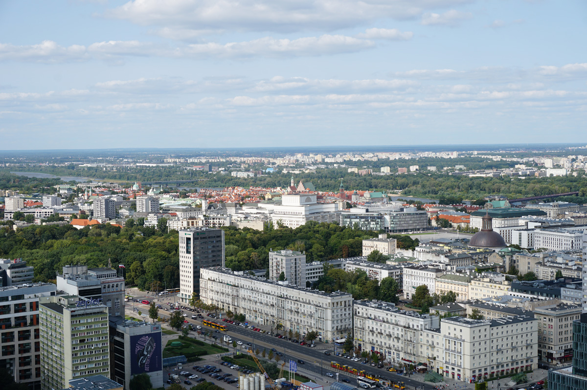 Warsaw, Warsaw from Palace of Culture